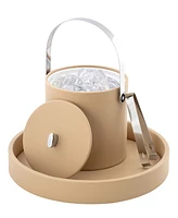 Kraftware Dorchester Ice Bucket and Tong, 3 Quart