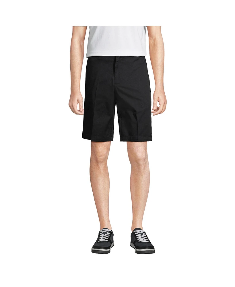 Lands' End Men's 11" Plain Front Blend Chino Shorts