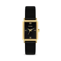 Vincero Womens Ava 2.0 Rectangular Watch with Full Grain Ecco Leather Strap