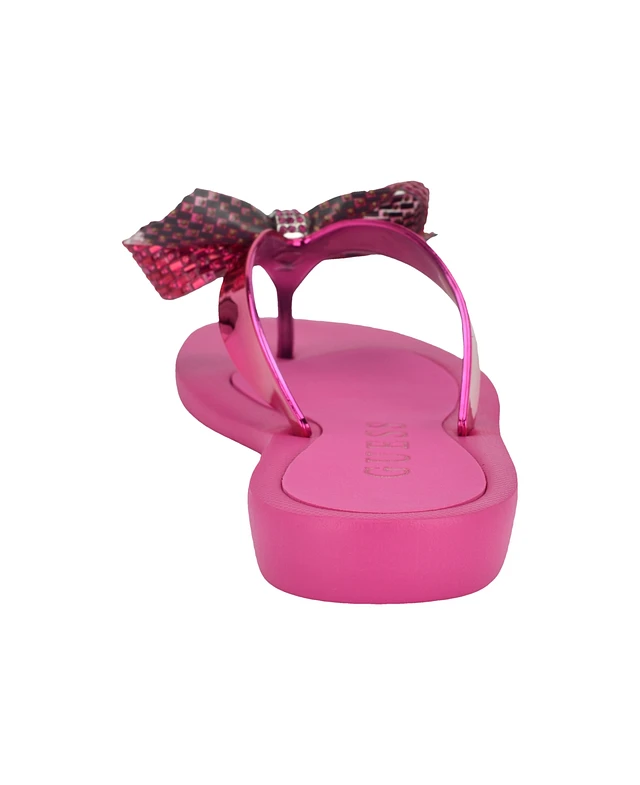 Womens Guess Guess Tutu Sandals GUESS Women's Tutu Bow Flip Flops