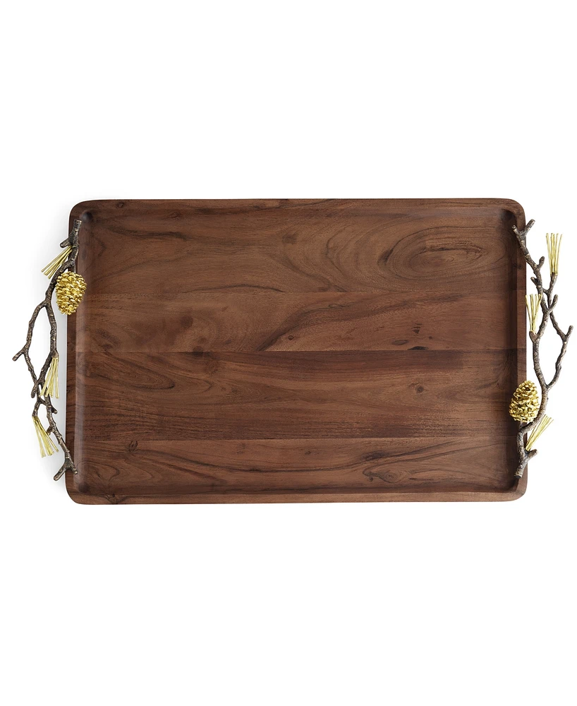Michael Aram Pinecone Medium Wood Tray