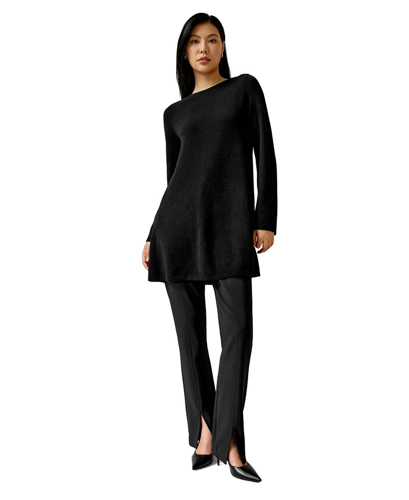 Cashmere Detachable Turtleneck Pullover Sweater for Women