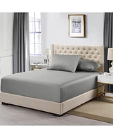 800 Thread Count Heavyweight Cotton Fitted Sheet & Pillowcases Set Usa, Queen