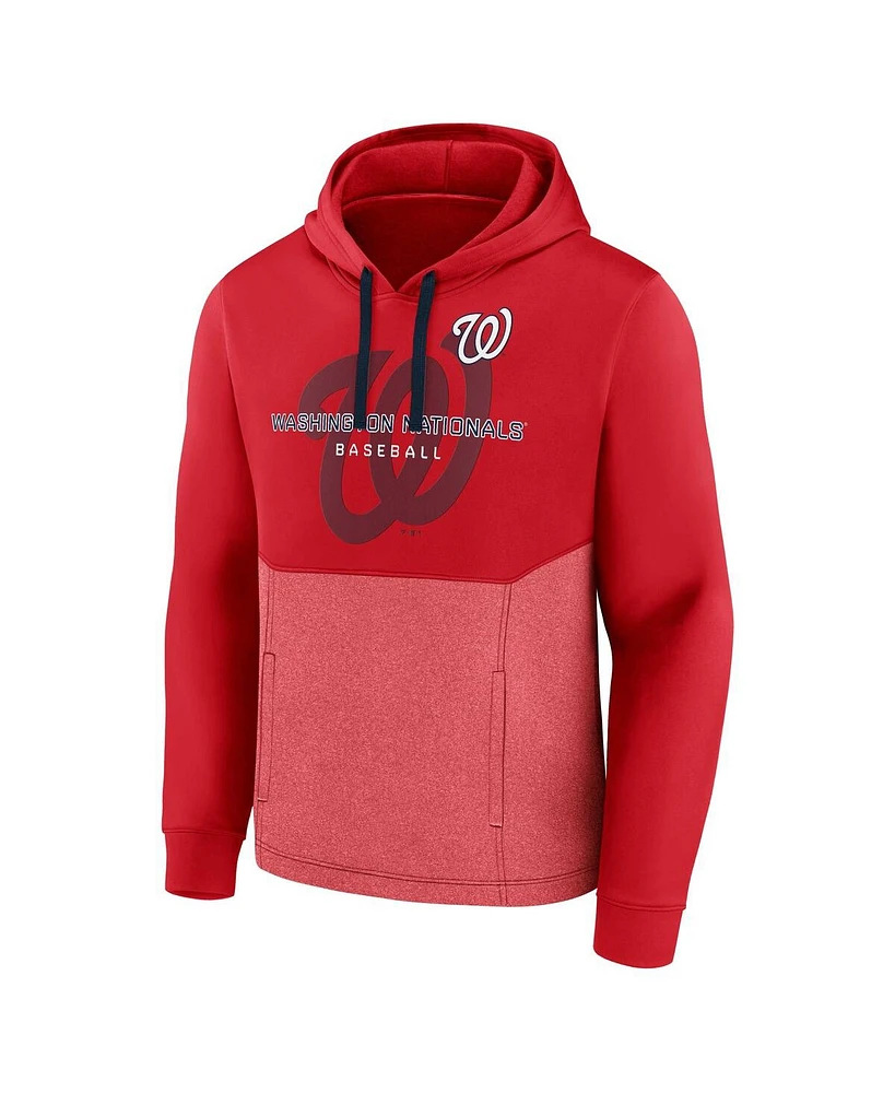 Fanatics Men's Red Washington Nationals Call the Shots Pullover Hoodie