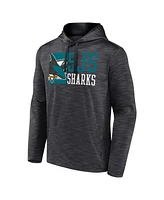 Fanatics Men's Charcoal San Jose Sharks Never Quit Pullover Hoodie