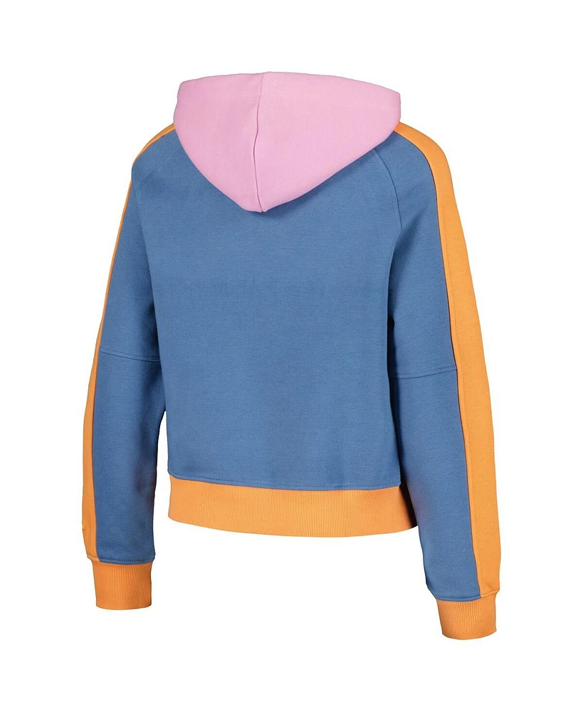 New Era Women's Light Blue Cleveland Guardians Fashion Color Pop Pullover Hoodie