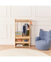 ECR4Kids TrendiTot Clothing Rack, Natural, 1