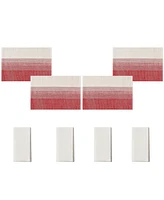 Avanti Ombre Ivy Polyester 8 Piece Placemats/Napkins Set