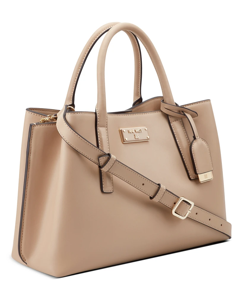 Nine West Leonel 3 Comp Satchel Bag