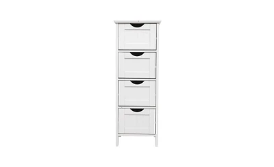 4-Drawer Storage Cabinet – Functional Organizer with Modern Design for Bedroom, Office, or Entryway
