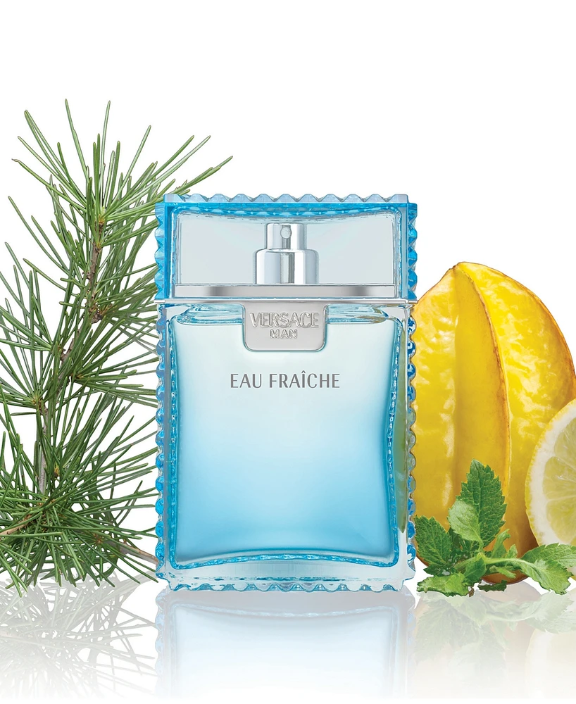 Versace Man Eau Fraiche Eau de Toilette Spray, 3.4 oz