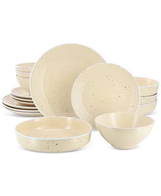 Elama Emilia 16 Pc. Dinnerware Set, Service for 4