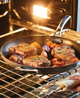 Rachael Ray Cook + Create Hard Anodized Nonstick Frying Pan with Helper Handle, 14"