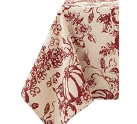 Lenox Pumpkin Printed Toile Tablecloth