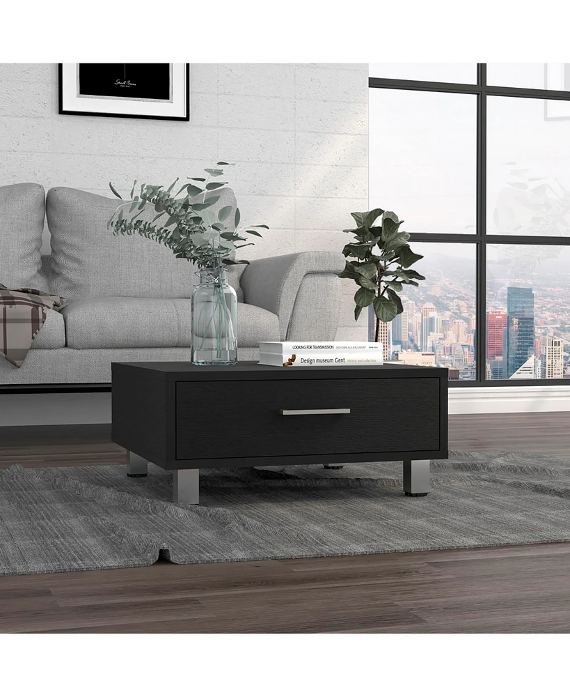 Athens Coffee Table, One Drawer, Four Legs