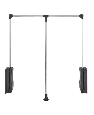 Rev-a-Shelf 26" - 35" Adjustable Pulldown Closet Rod, Chrome, Cpdr-2635