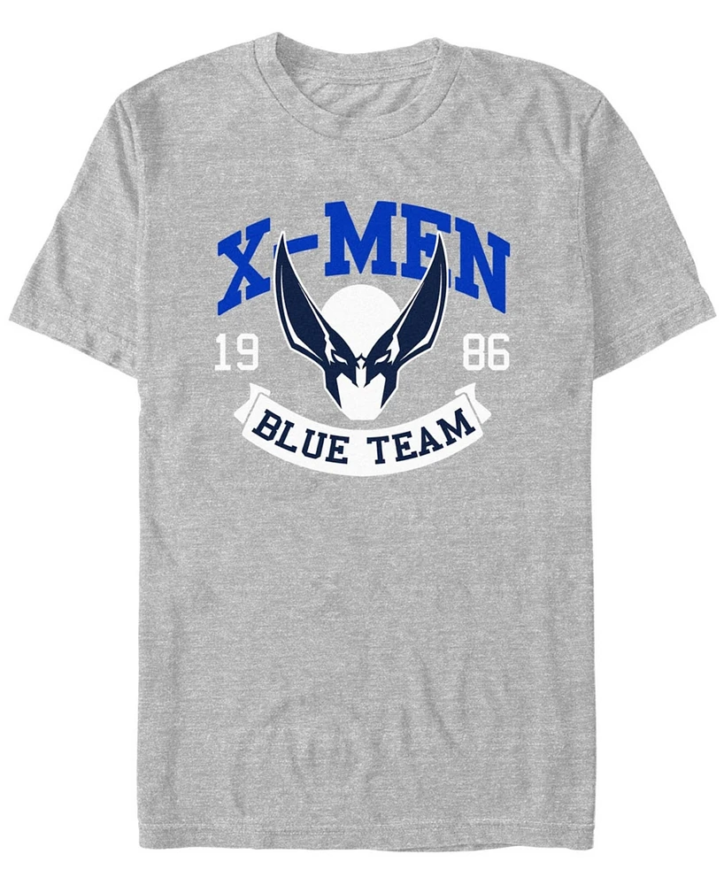 Fifth Sun Men's X-Men Wolverine Blue Team Short Sleeve T-Shirt
