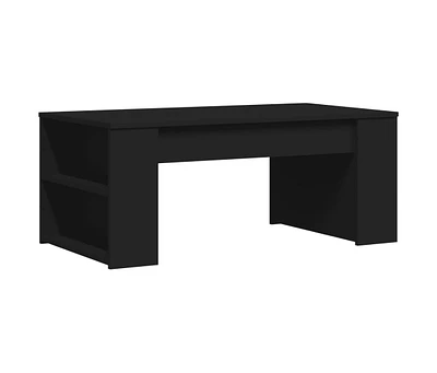 vidaXL Coffee Table Black 40.2"x21.7"x16.5" Engineered Wood
