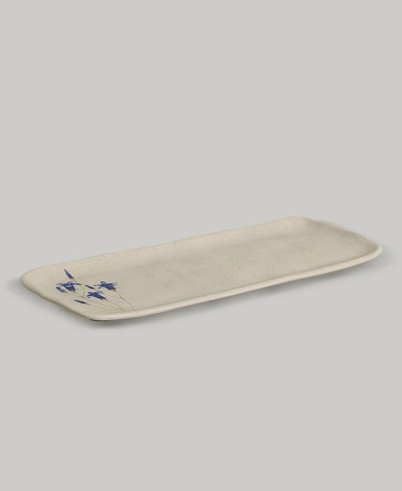 Porto Brasil Campestre Stoneware Medium Rectangular Platters, Set of 4