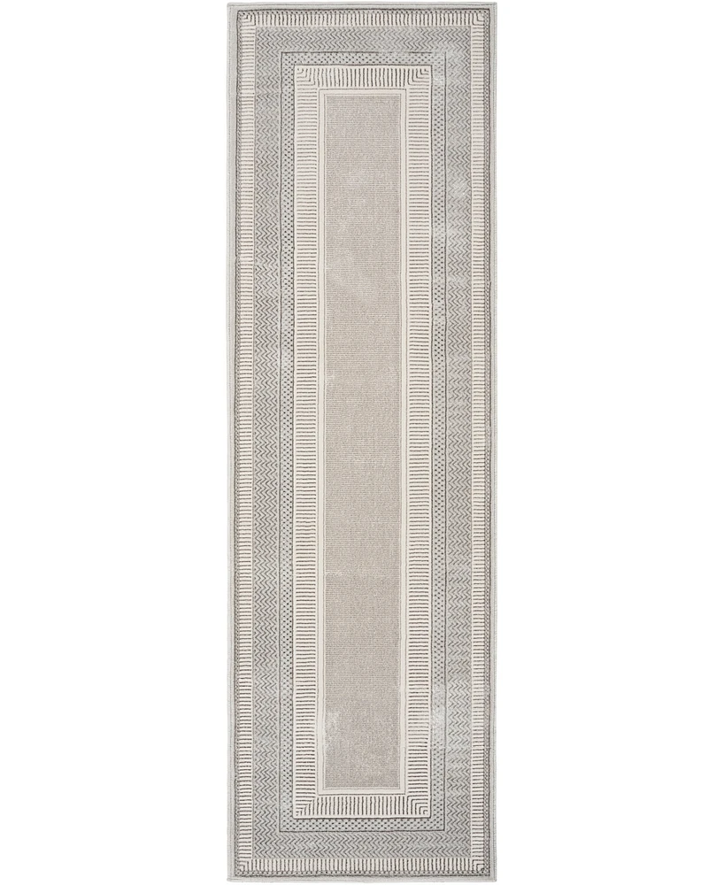 Nourison Home Glitz GLZ07 2'3"x7'6" Runner Area Rug
