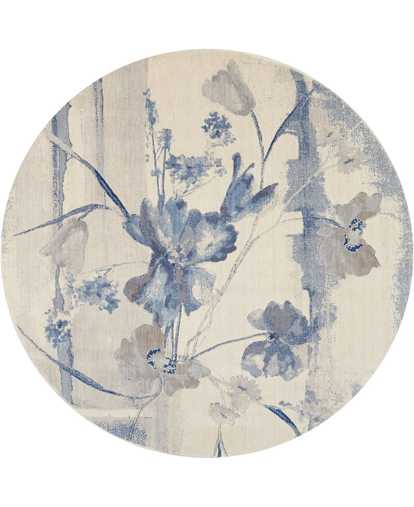 Nourison Home Somerset ST18 7'9"x7'9" Round Area Rug