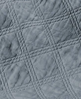 Levtex Washed Linen Textured Quilted Throw, 50" x 60"