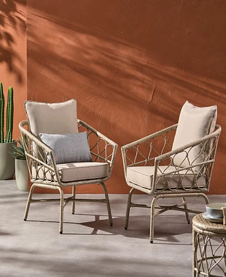 Cozy Boho Bruce Club Chair Set (Set Of 2)