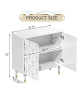 Boyel Living 2 Door Locker Accent Cabinet