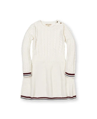 Hope & Henry Toddler Girls Long Sleeve Schoolgirl Cable Sweater Dress
