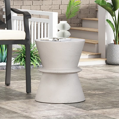 Hourglass End Table: Chic, Durable, And Assembly-Free
