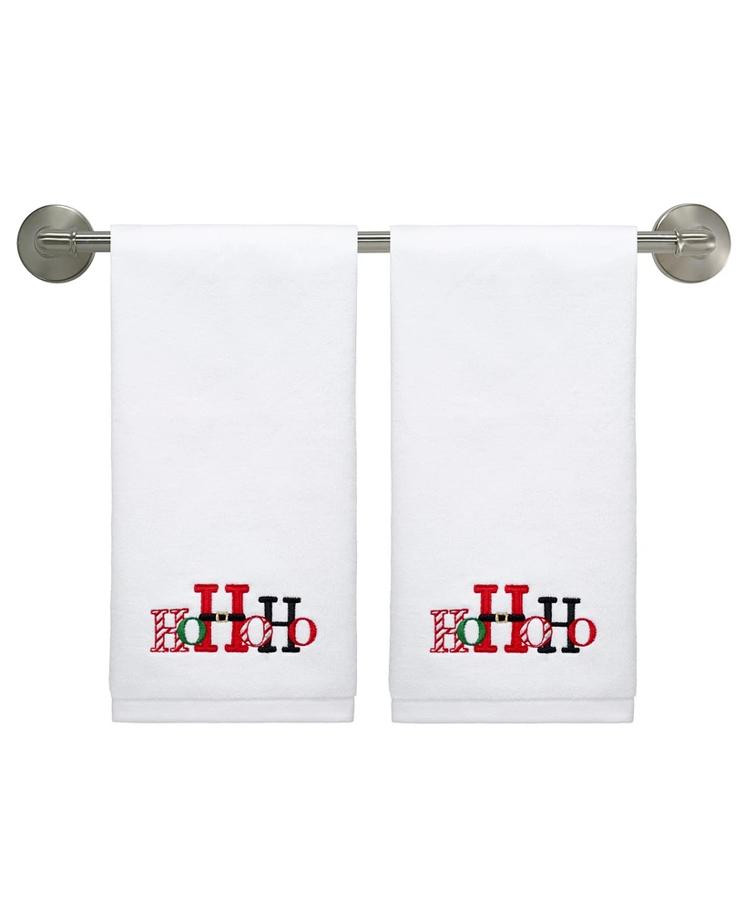 Avanti HoHoHo Cotton Hand Towel Set, 28" x 16"