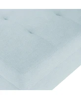Plush Ottoman with Birch Legs: Comfort, Style, and Durability