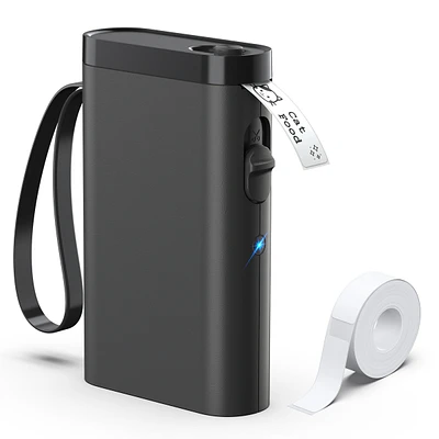 Label Maker Machine with Tape, P21-a Portable Bluetooth Printer, Wireless Built-in Cutter Sticker Mini Makers Multiple Template