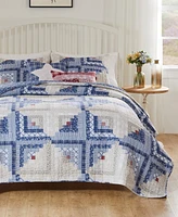 Greenland Home Fashions Cottage Cabin Finely Stitched 3-Pc. Quilt Set