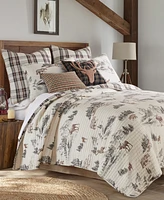 Levtex Lodge Toile Reversible 3-Pc. Quilt Set, Full/Queen