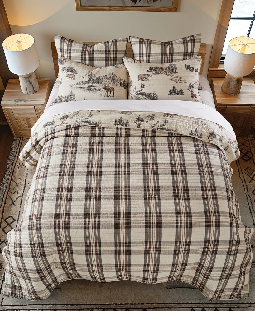 Levtex Lodge Toile 2-Pc. Sham Set, European