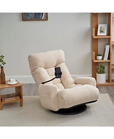 Slickblue Adjustable head and waist, game chair, lounge chair in the living room, 360 degree rotatable sofa chair,Rotatable seat Leisure Chair deck ch