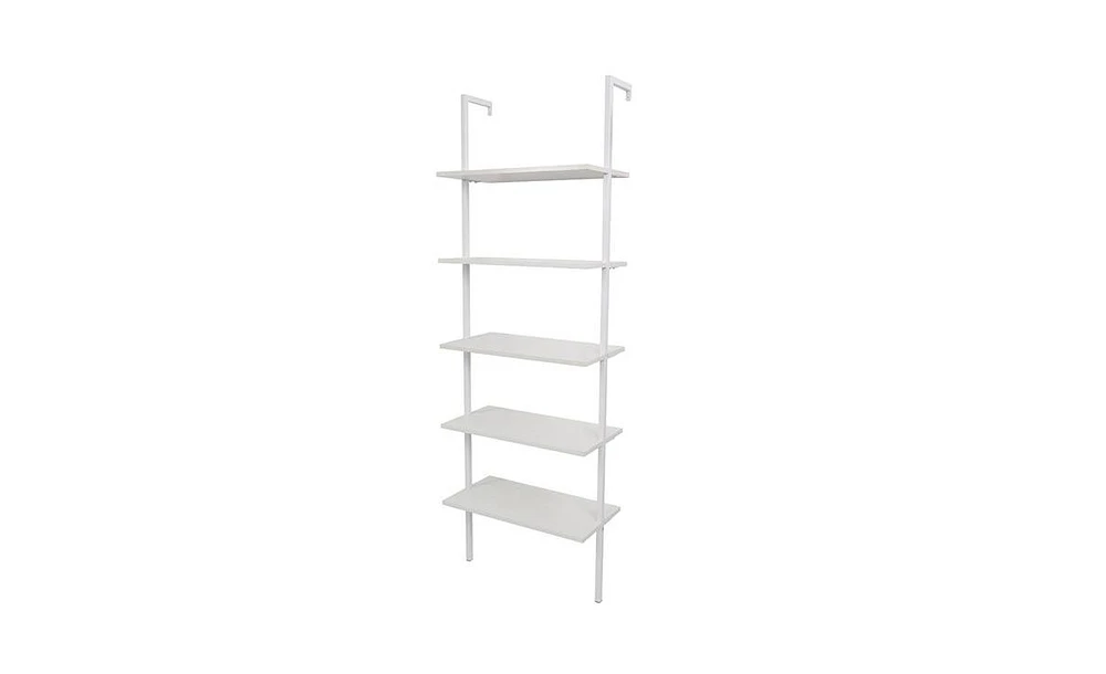 Slickblue Industrial 5-Tier Modern Ladder Shelf for Home and Office