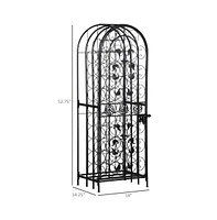 Stylish Wine Rack Cabinet for Efficient Storage and Display of Bottles and Glassware