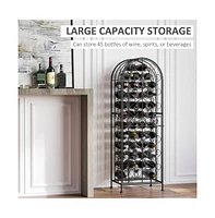 Stylish Wine Rack Cabinet for Efficient Storage and Display of Bottles and Glassware