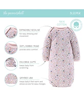 The Peanutshell Baby Girls Newborn Layette Gift Set Girls, Blue Pink Prairie Floral, 16 Essential Pieces