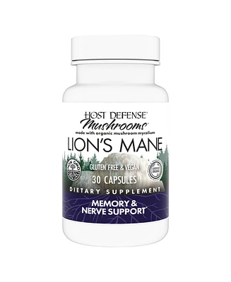 Host Defense Mushrooms Lion's Mane - Brain Health Support Supplement