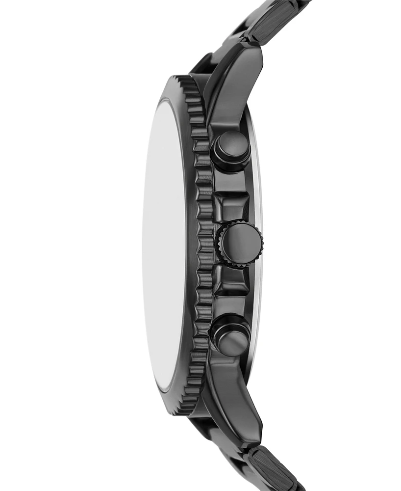 Folio Men's Three Hand Gunmetal Alloy Watch, 46mm