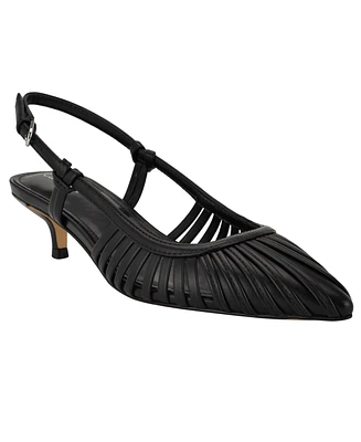 Calvin Klein Women's Movella Kitten Heel Slingback Pumps