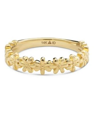 Devata Daisy Flower Ring In 14k Gold Size 6 Approx. 2.3 Grams