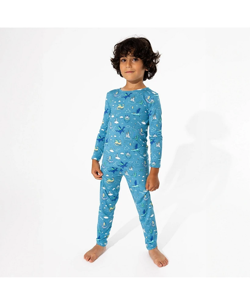 Bellabu Bear Girls Enchanted Unicorn Set of 2 Piece Pajamas