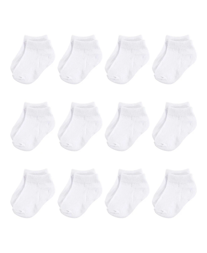 Hudson Baby Boys Unisex 12Pk No Show Socks