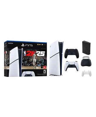 Sony PlayStation 5 Slim Console Digital Edition – Nba 2K25 Bundle With Controller and Accessories