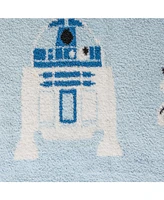 Saturday Park Star Wars The Blue Side 50x60 Feather Knit Throw Blanket