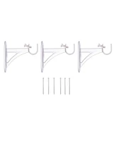 Kenney Fast Fit Easy Install Shania 5/8" Decorative Window Curtain Rod for Stylish Home Decor